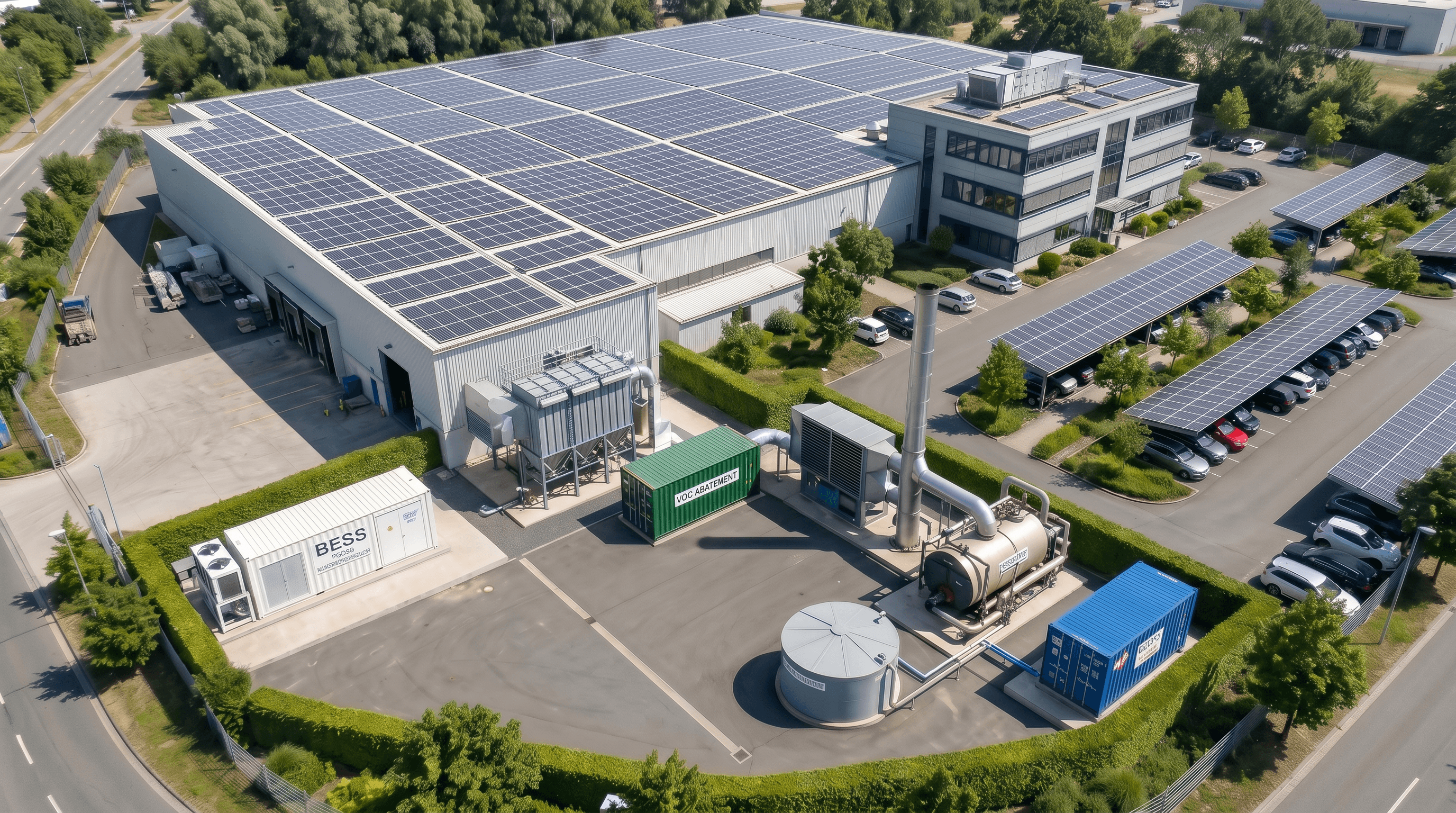 Impianto industriale — soluzioni ambientali CSA